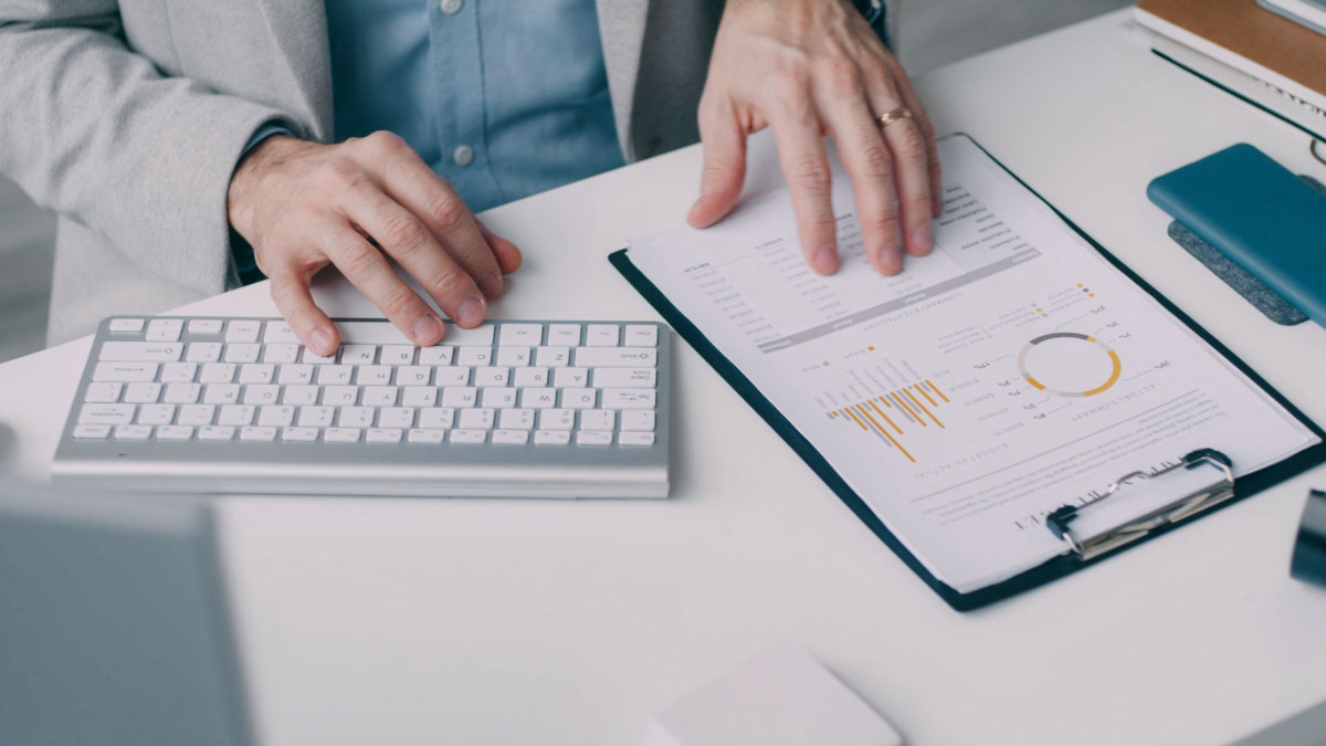 Financial planning documents on a desk